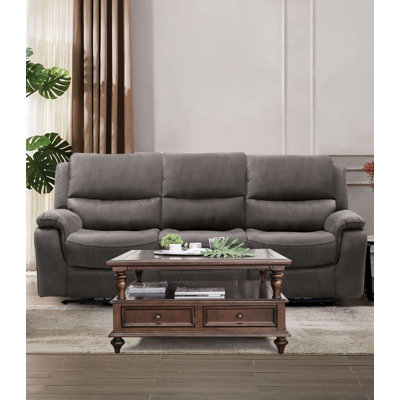 Canapé transitionnel l 88,4 po, gris foncé