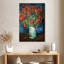 Vase Harnek avec coquelicots rouges-106964297