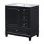 Meuble-lavabo 30 po avec lavabo, une porte avec tablette et trois tiroirs, porte à fermeture en douceur-109906779