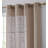 Aleksander Faux Linen Semi Sheer Grommet Curtain Pair-1492883099-1492883096