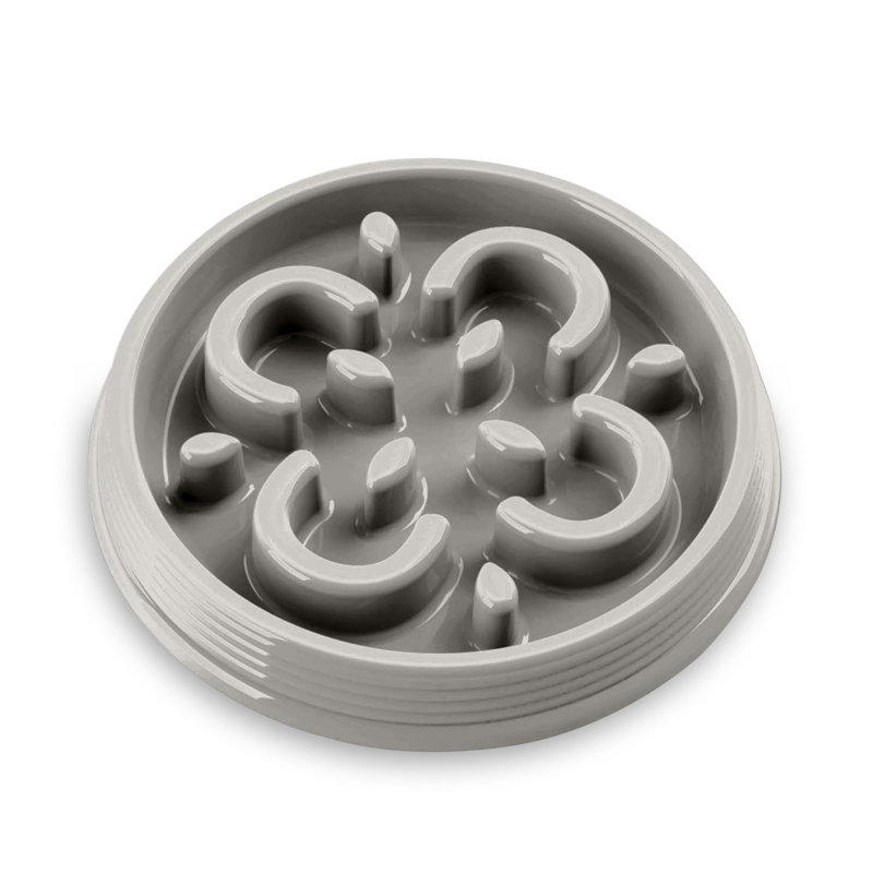 Mallory Anti-Skid Slow Feeder, Grey, Small