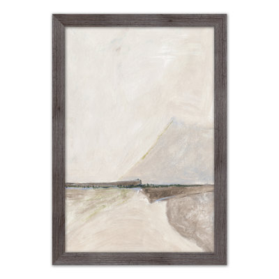 Montagne abstraite brun clair - Peinture
