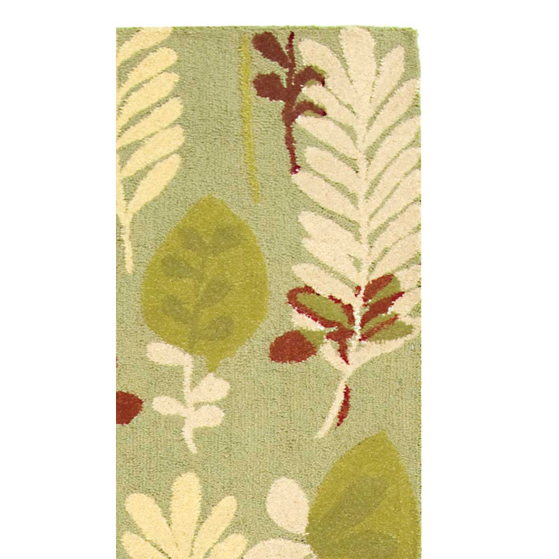 Berkley Hand Hooked Thick Wool Pile Floral Rug, Runner 2'6" x 10'