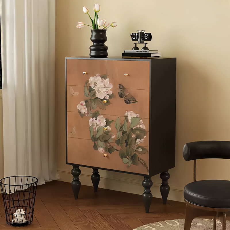 French Decor Cabinet Drawers Storage Cabinet