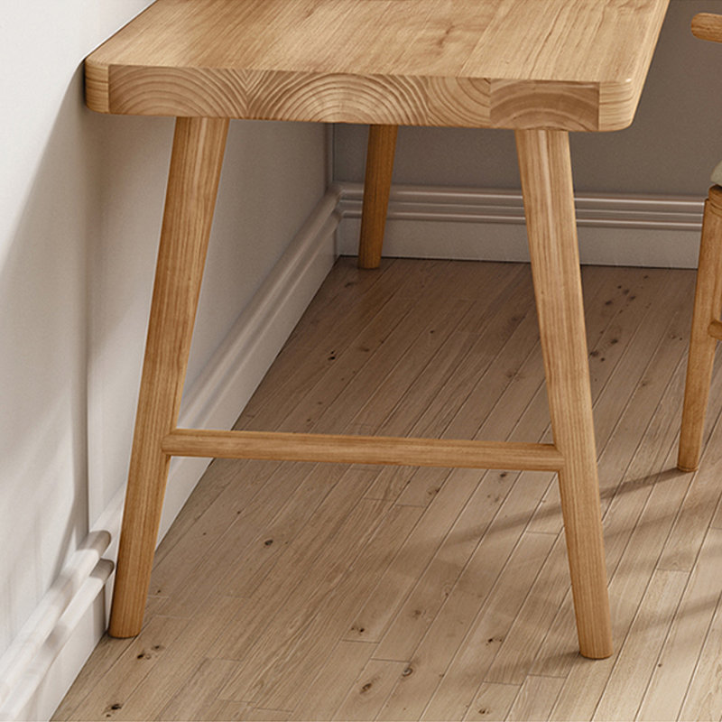Solid Wood L-shaped Desk, 29.53" H x 62.99" W x 47.24" D