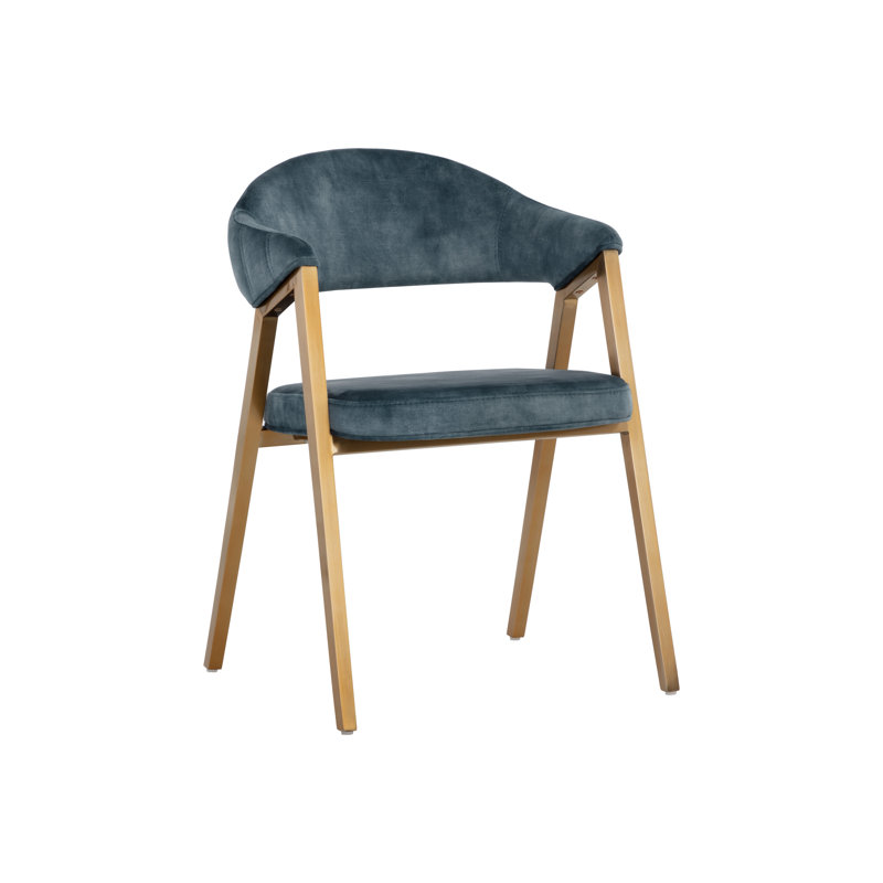 Burgos Upholstered Arm Chair, Blue