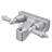 RV/Motorhome Two Handle Non-Metallic Tub Shower Diverter with Matching Hand Held Shower Set-43447409