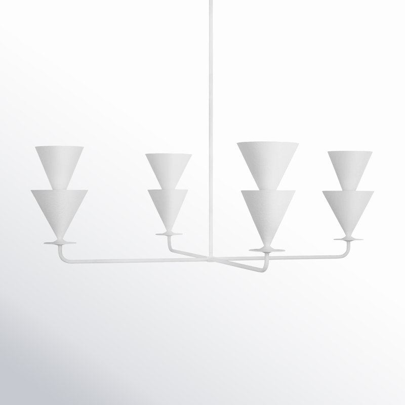 Cornet 4 - Light Chandelier, 15.25" H x 46" W x 46" D