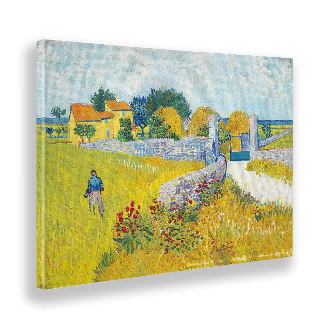 Leinwandbild Farm in Provence von Vincent Van Gogh