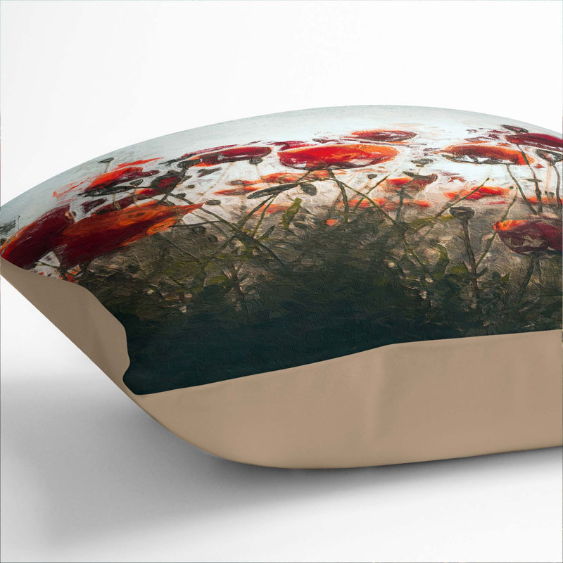 Square Throw Cushion, Stone, 40cm H x 40cm W x 15cm D