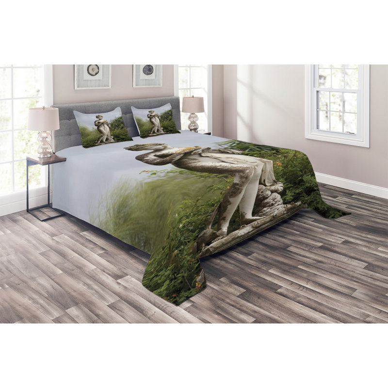 Traditional Polyester Coverlet, Queen Bedspread + 2 Shams