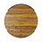  Weather Resistant Patio Wooden Top Accent Table with Sturdy Metal Base - Teak-1291704989