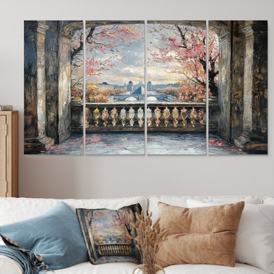 Ensemble de salon rouge Parisian Elegance Louvre Musee - City Paris Wall Art