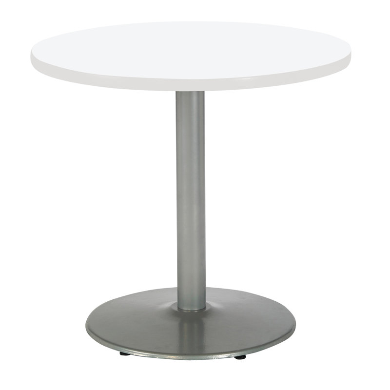 Table de salle à manger ronde Mode, Noir, Blanc de designer, H 36 po x L 36 po x l 36 po