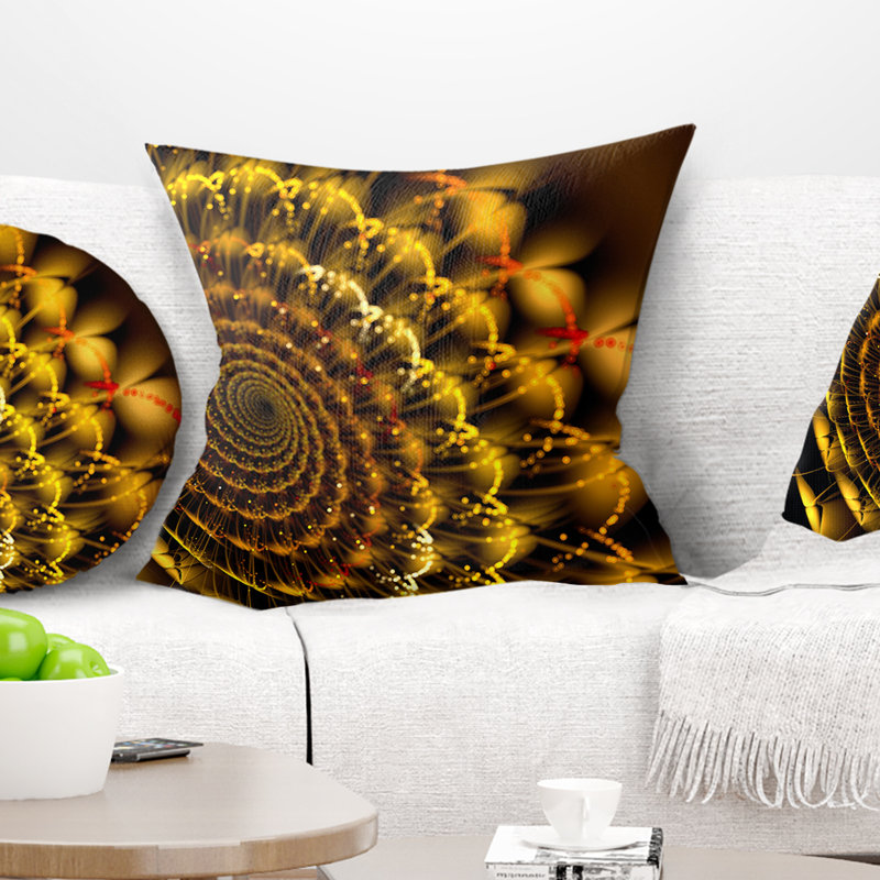 Coussin Golden, 16 po x 16 po, Coussin décoratif