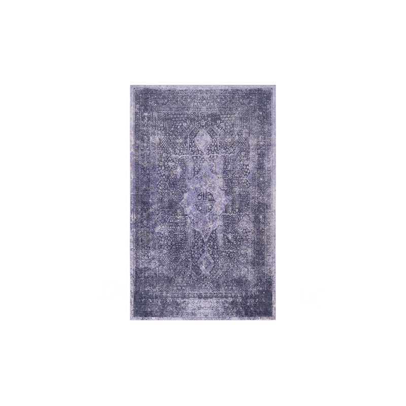 Anthracite Washable Rug 5X8 Area Rug (5' X 8'), Rectangle 5' x 8'