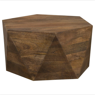 Athena Natural Hexagonal Top Coffee Table
