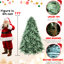 Arbre de Noël bleu de 8 pi avec 3308 pointes Pe +, conception à charnières pour une installation rapide et un affichage stable, assemblage de branche de support en métal, installation simple et rapide, base