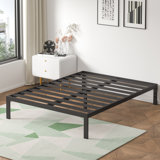 Witherington 14'' Heavy Duty Bed Frame, Noise Free, Strengthen Frame & Slats