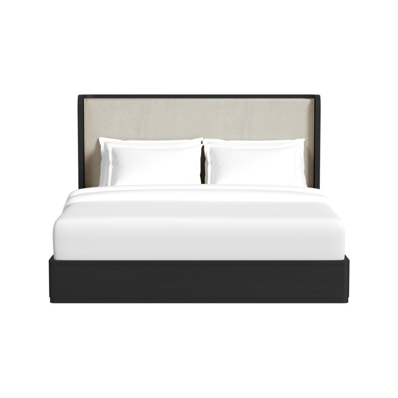 Orpha King UPH Bed In Black, Black