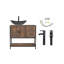 Meuble-lavabo simple 36 po avec lavabo sur pied Farmhouse-1864242789-1864242798
