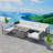 Kamyla Wicker 6 - Person Modular Patio Conversation Sets with Cushions-1269052190