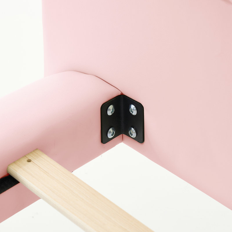 Cadre de lit flottant pour grand lit avec lumières DEL, lit plateforme en cuir d'unité centrale avec tête de lit capitonnée, assemblage facile, aucun sommier tapissier requis, rose