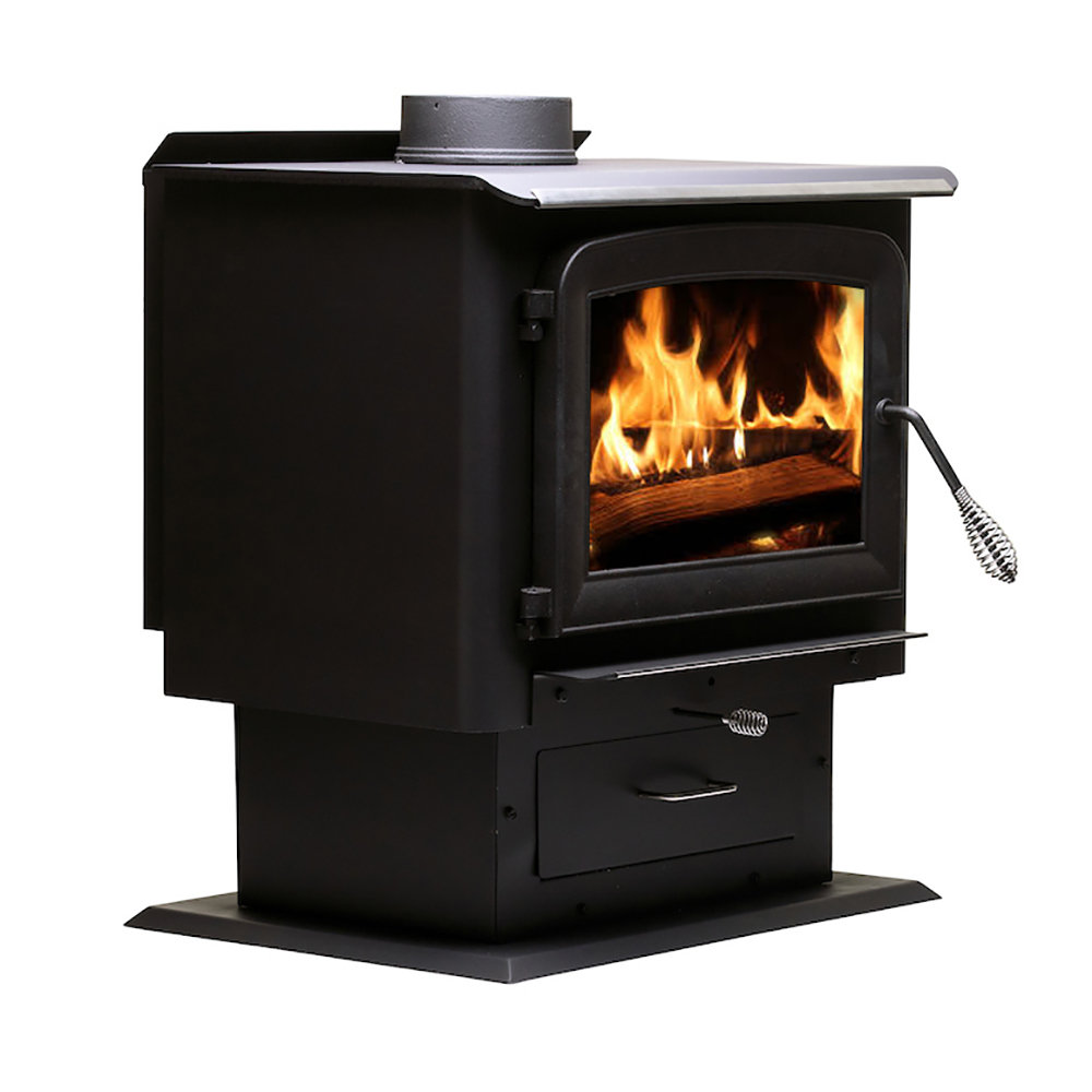 Ashley Hearth 2000 Square Feet Freestanding Wood Burning Stove u0026 Reviews |  Wayfair