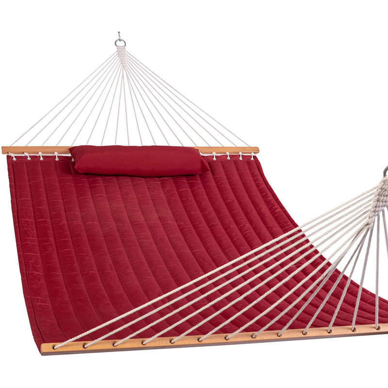2 Person Spreader Bar Hammock, Burgundy