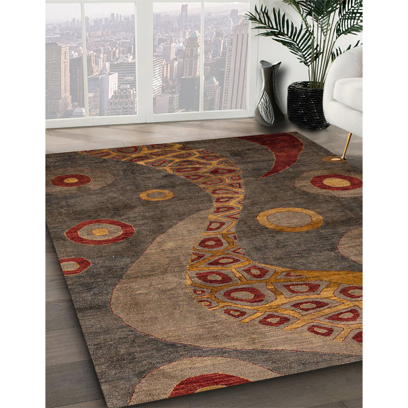 Mohun Abstract Indoor Rug, Rectangle 8' x 12'