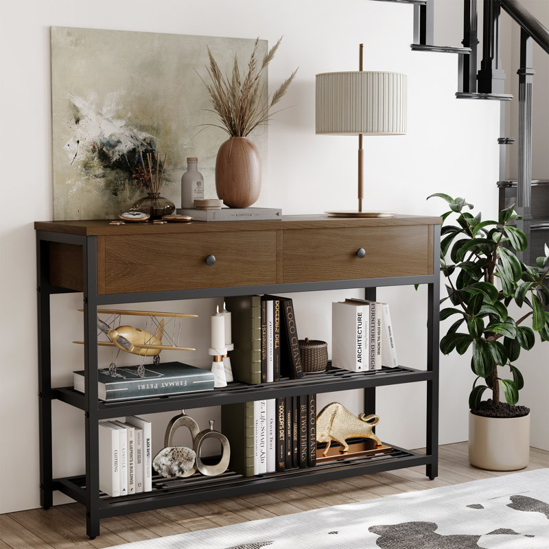 Learline 40'' Console Table, Brown