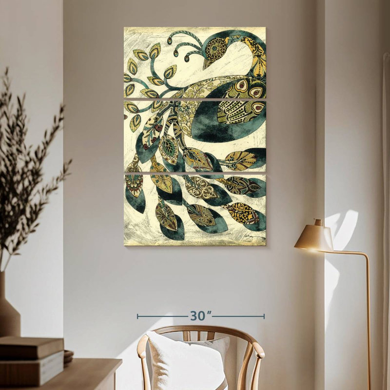 Brampt Royal Peacock II, 65" H x 42" W