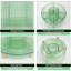 Porte-stylo rotatif avec 5 compartiments, organisateur de crayons esthétique transparent vert, accessoire de bureau pour bureau d'école