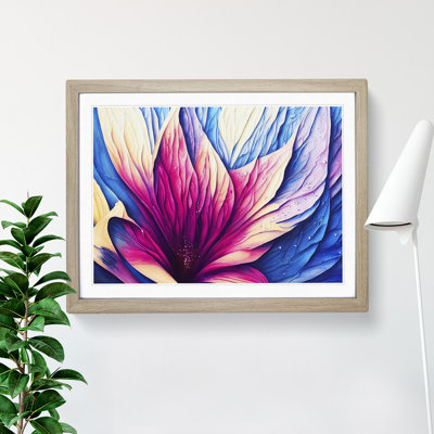 Colourful Floral Art Vol.3 Abstract 1 Piece Single Picture Frame Wall Art