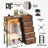 6-Drawer Storage Dresser with LED Lights, Hanging Rack & Charging Station-1228887840