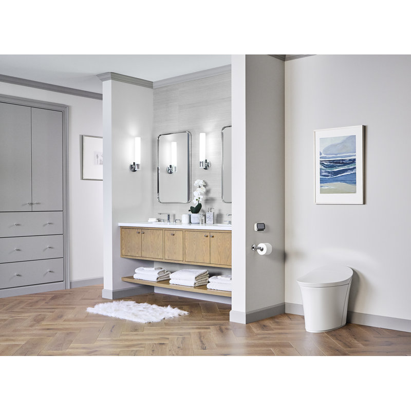 Purist 1 - Light Tube Indoor Bathroom Wall Sconce, Polished Chrome