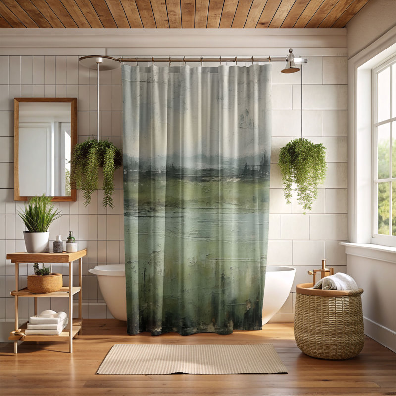 Rideau de douche Fradel, H 74 po x l 71 po