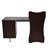 Latitude Run® Stylish Computer Desk with Storage, Chocolate
