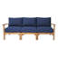 Huntington Teak Outdoor Sofa with Sunbrella Cushions-754298311