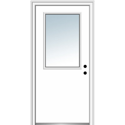 Portes d’entrée pré-raccrochées en acier 0,5 lite