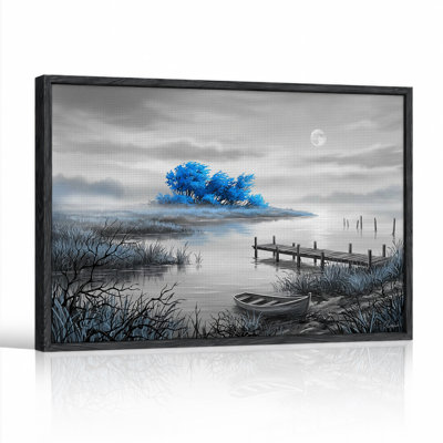 Art mural sur toile Moonlit Lake
