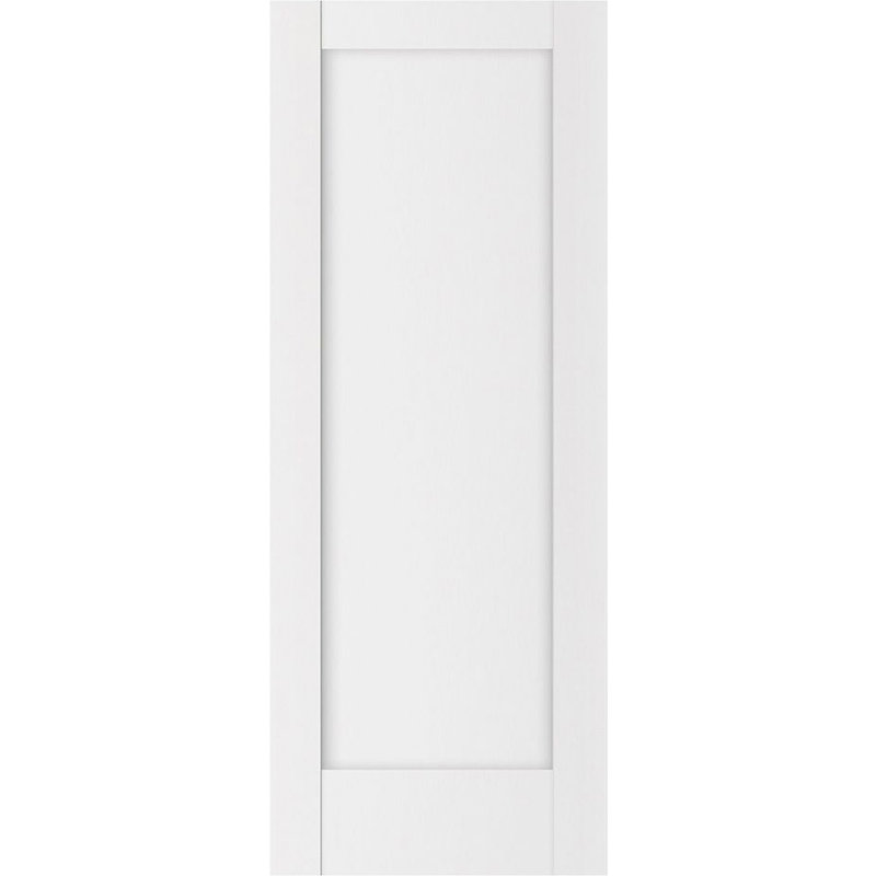 Dalle de porte intérieure stratifiée blanc doux Stile 059, 36 po x 80 po