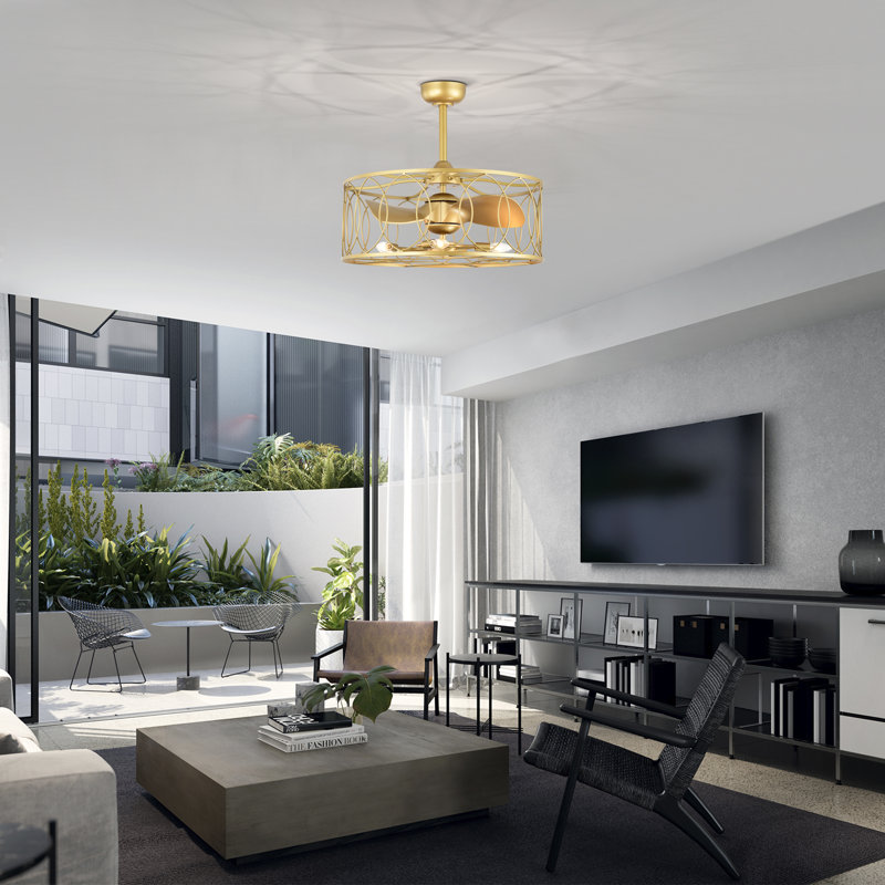 Faithia 19'' Ceiling Fan with Light Kit