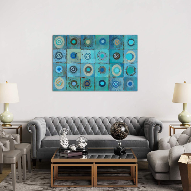 Underwater Mosaic by Silvia Vassileva - Wrapped Canvas Painting, 66.04 cm H x 45.72 cm W x 1.91 cm D