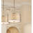 Rowana Arabella Medium Pendant - Semi Flush in Distressed Silver