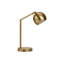 Lighting, H 19 po, lampe de table, métal doré, abat-jour doré, contemporain