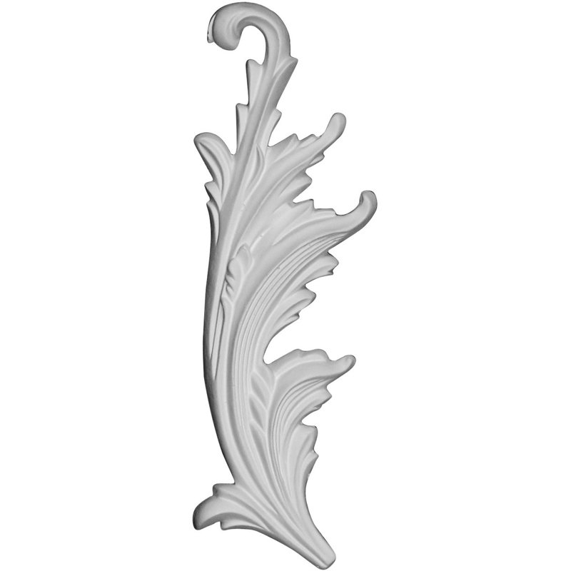 Primed Polyurethane Robin Scroll Left Onlay, 9-1/8"