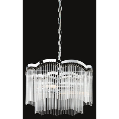 2 - Light Chrome Crystal Pendant