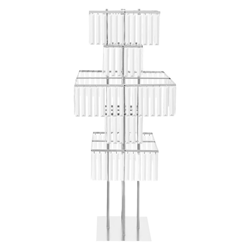 Support à fleurs à 5 niveaux pour centre de table, Blanc