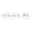 Canapé d'extérieur réversible de 105 po de largeur avec coussins Sunbrella-88873906